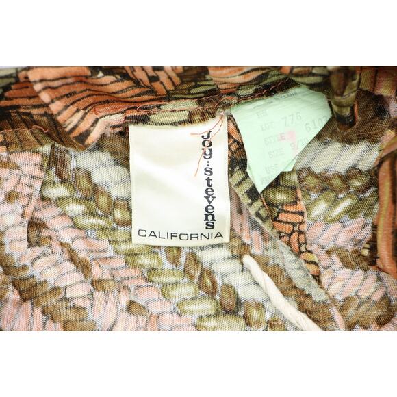 70s Vintage Joy Stevens High Waisted Boho Hippie Festival Disco Mom Pants XS - Picture 8 of 9